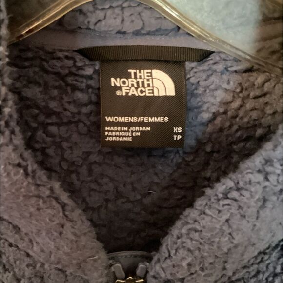THE NORTH FACE SIZE XS BLUE GROVELAND SHERPA JACKET FLUFFY  FA21 - Picture 8 of 10